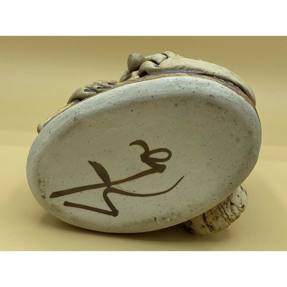 Mahon Art Face Pottery Golfer Wearing Golf Hat Club Signed Bank Big Cork - Picture 8 of 11